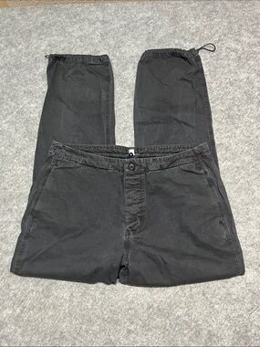 James Perse Black Drawstring Jogger Pants